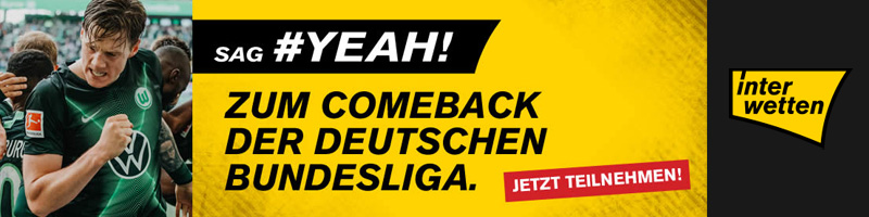 Freebetaktion von Interwetten zum Bundesliga Neustart